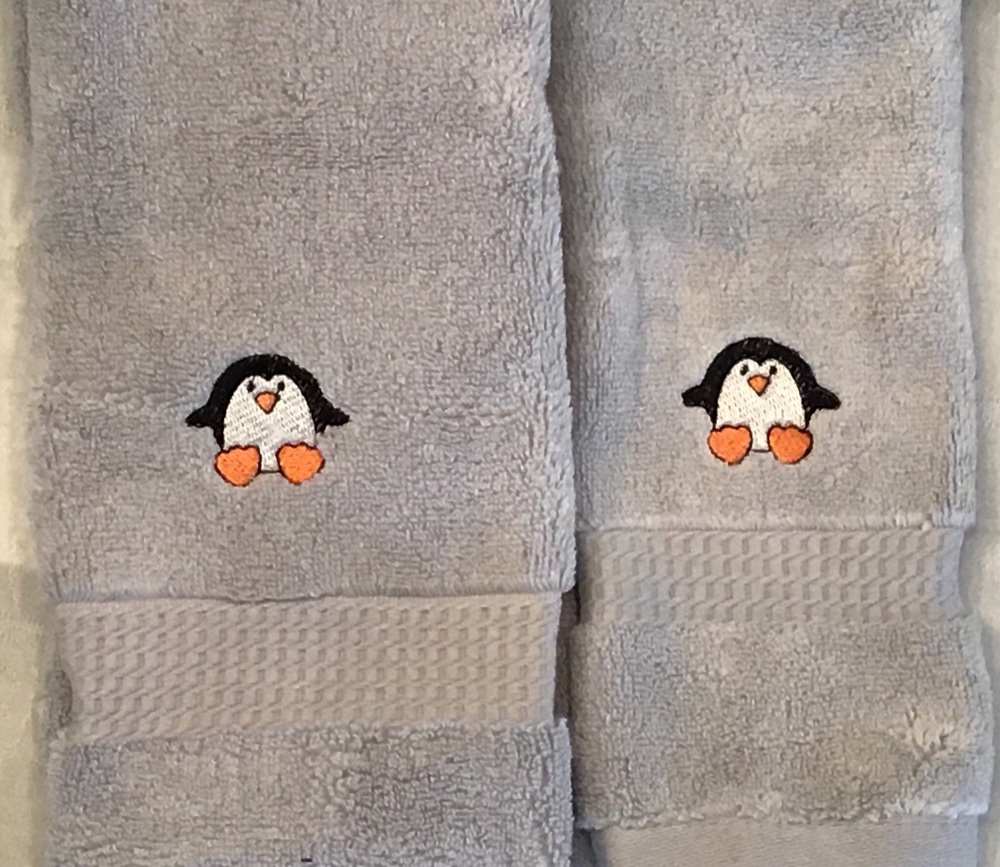 PERSONALISED OPTION - Sheep embroidered luxury hand towel and facecloth set