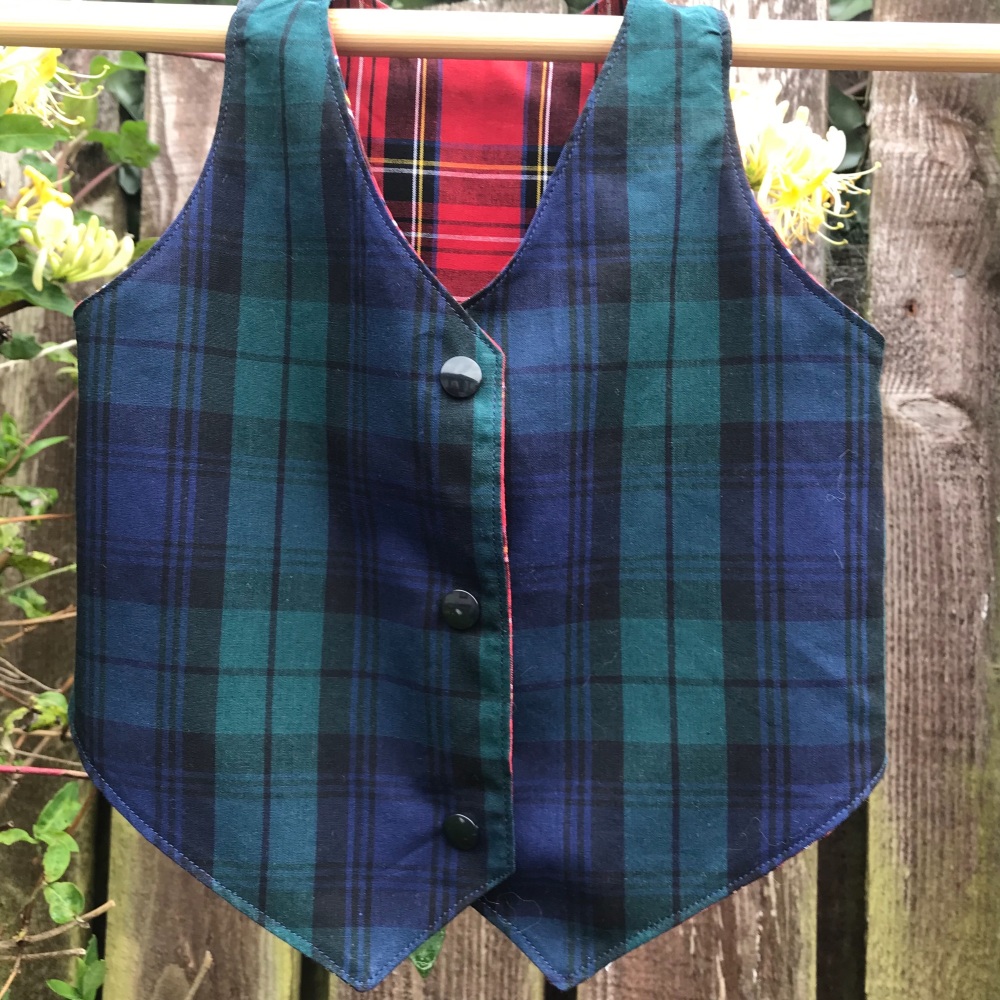 Tartan Waistcoat 12-18 months