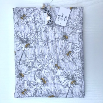 Bee and Flower themed quilted iPad/Tablet case