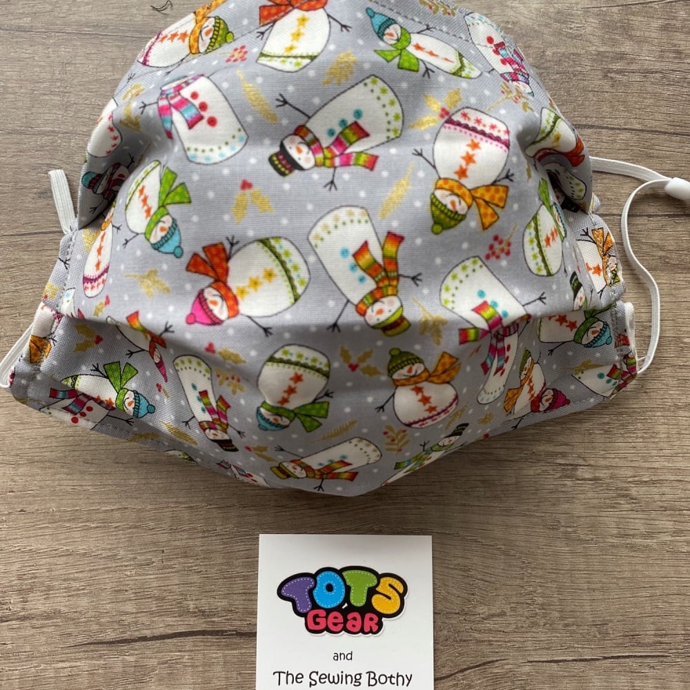 Snowman Face Mask - 4 sizes/options available to order