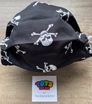 Skull and Crossbones Face Mask - 4 sizes/options available to order