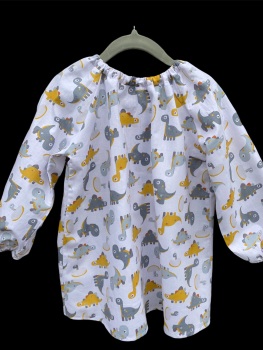 Dinosaur Smock/Apron - made to order in sizes 2 years up to 6 years