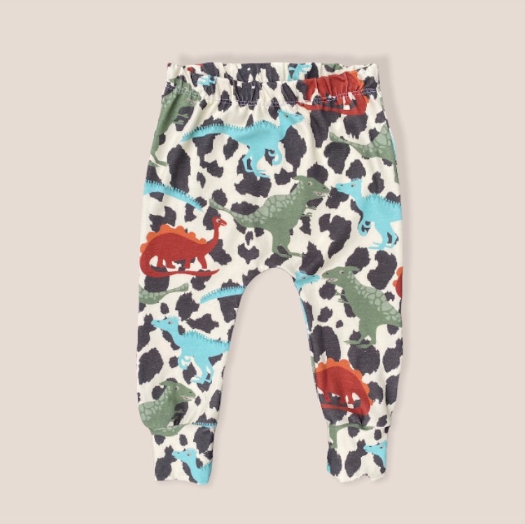 Dinosaur Camouflage cuffed Leggings - up to 6 years