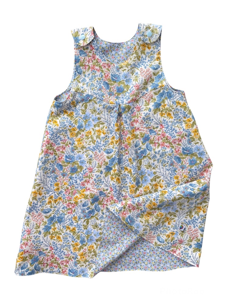 Floral reversible pinafore dress  - up to 5 years