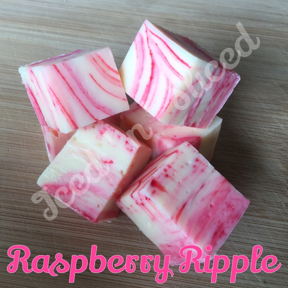 Raspberry Ripple Fudge Pieces