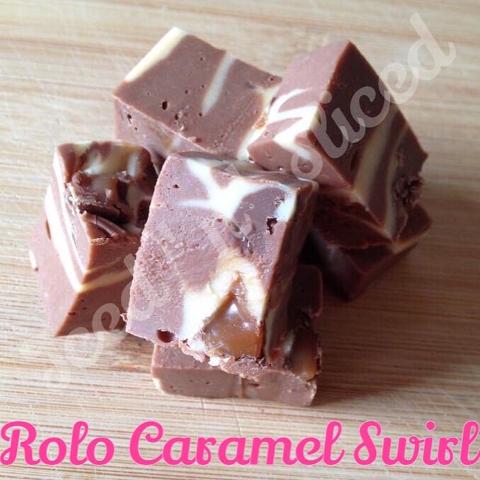 Rolo Caramel Swirl fudge pieces