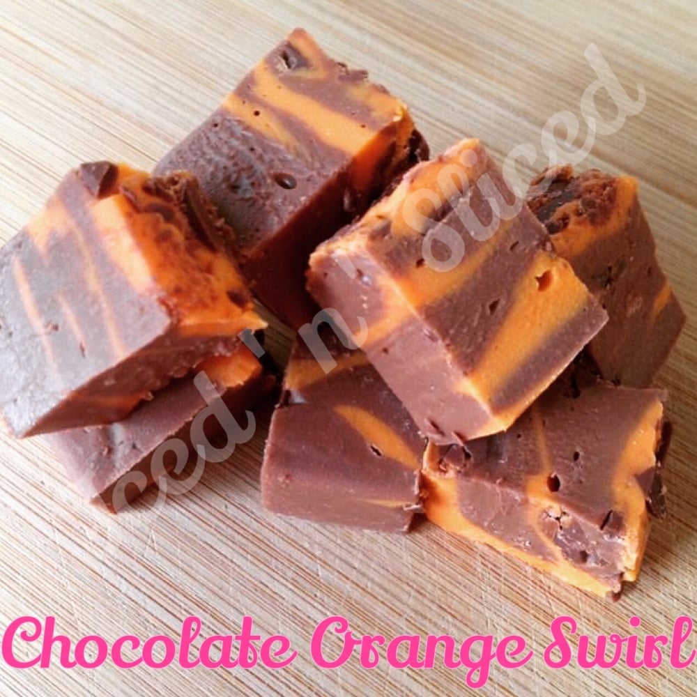 Chocolate Orange Swirl fudge pieces