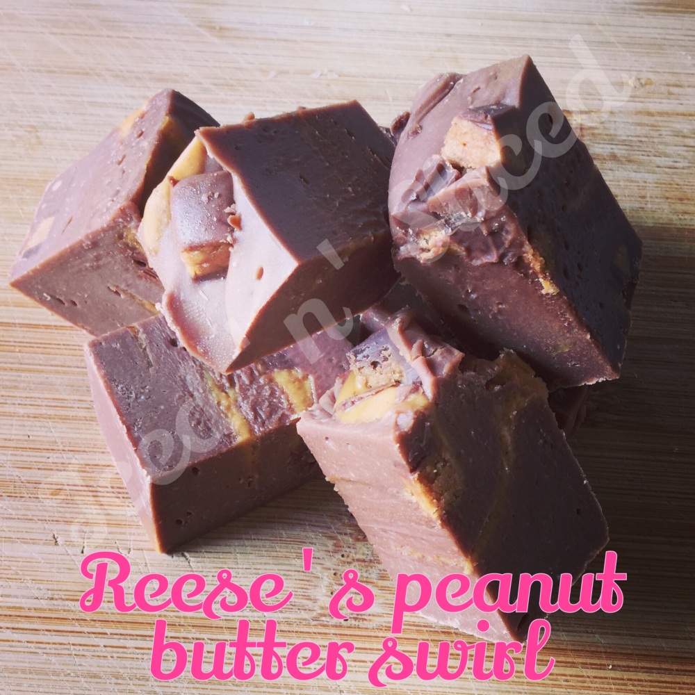 Reeses Peanut Butter Swirl fudge pieces