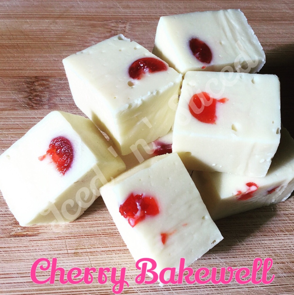 Cherry Bakewell fudge pieces