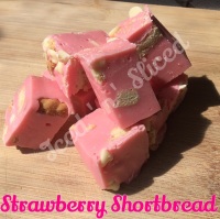 Strawberry Shortbread fudge pieces