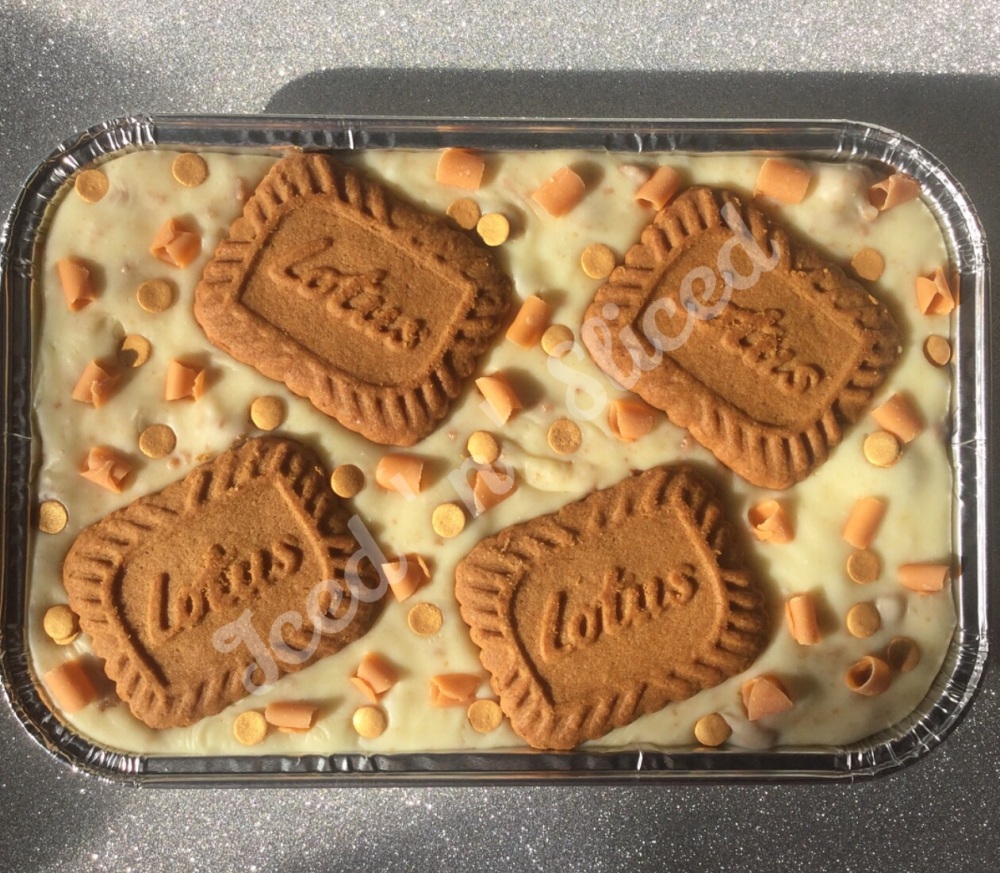 Lotus Biscoff fudge tray