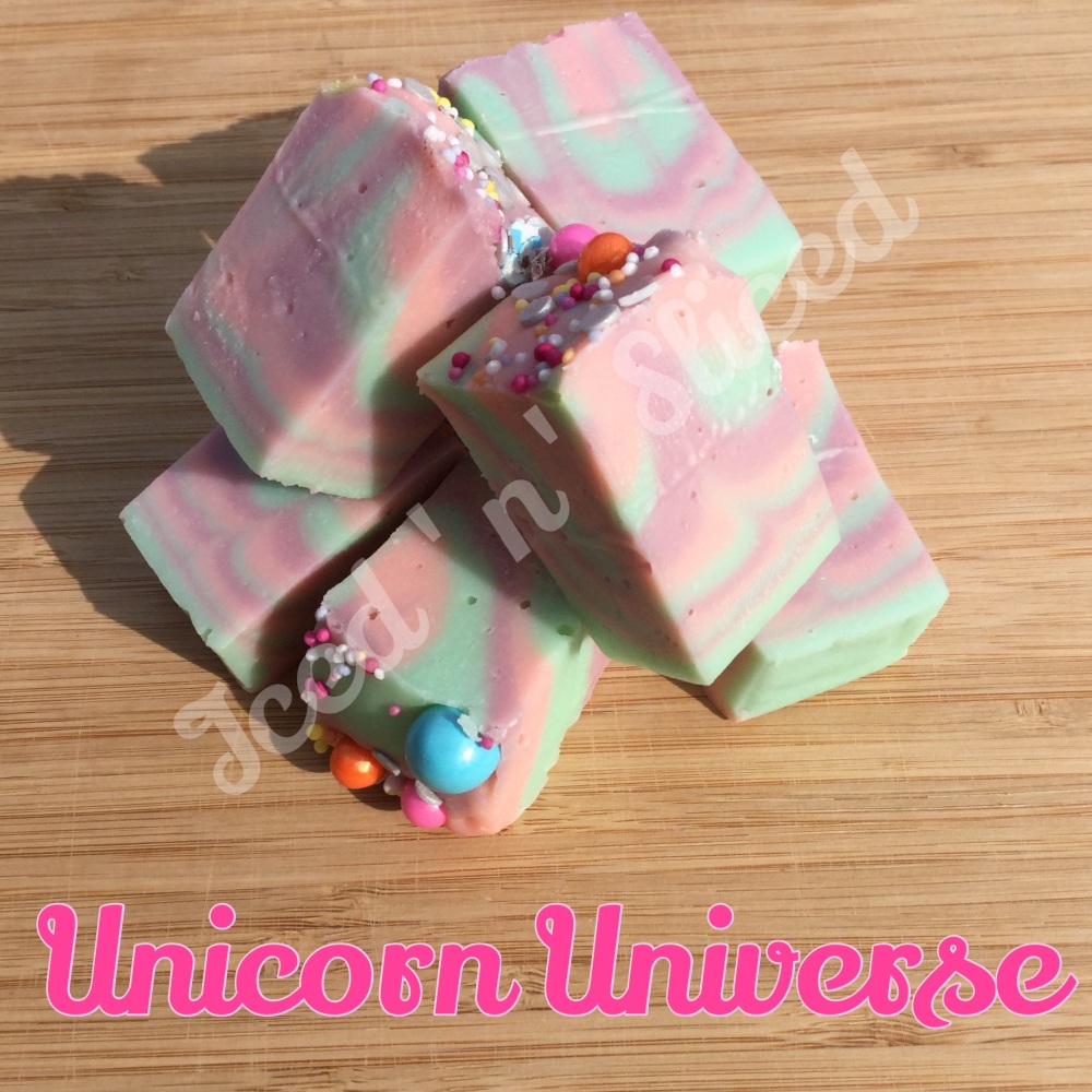 Unicorn Universe fudge pieces