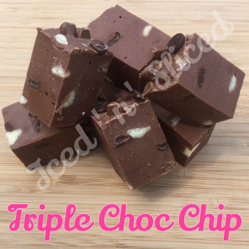 Triple Choc Chip fudge pieces