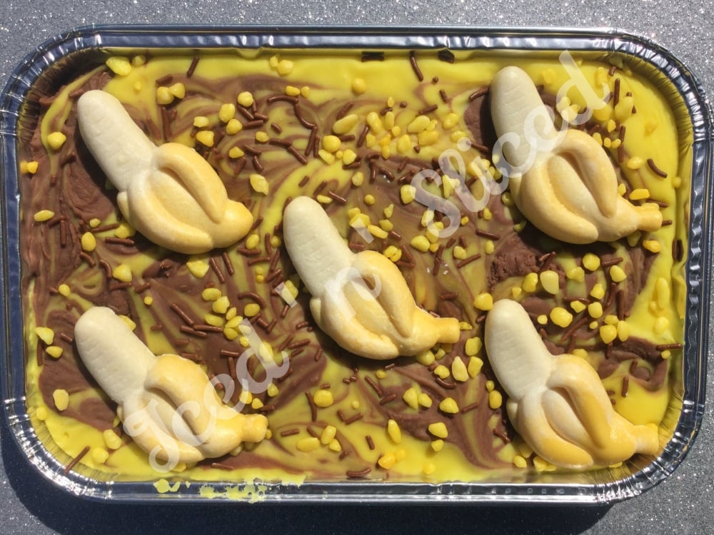 Chocolate & Banana Swirl Fudge Tray