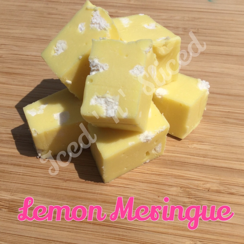 Lemon Meringue fudge pieces