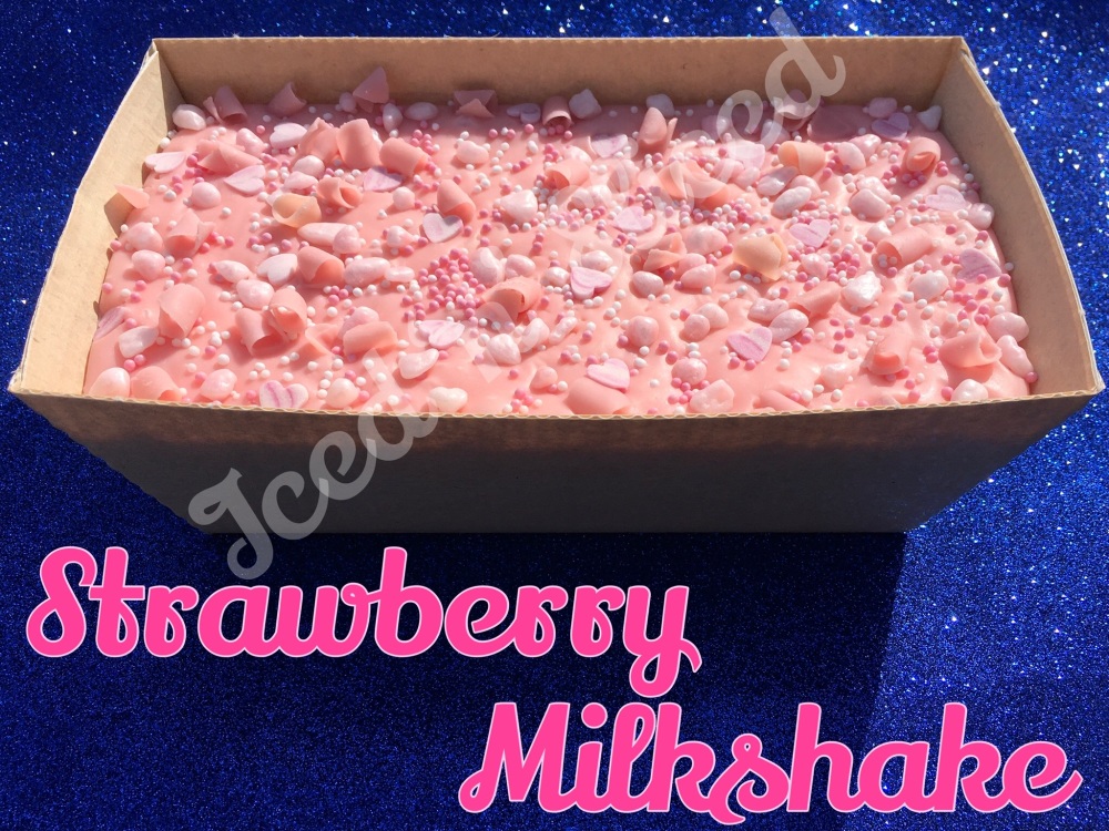 Strawberry Milkshake giant fudge loaf