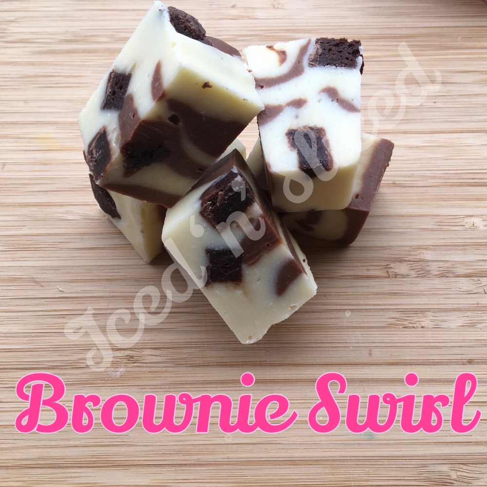 Brownie Swirl fudge pieces