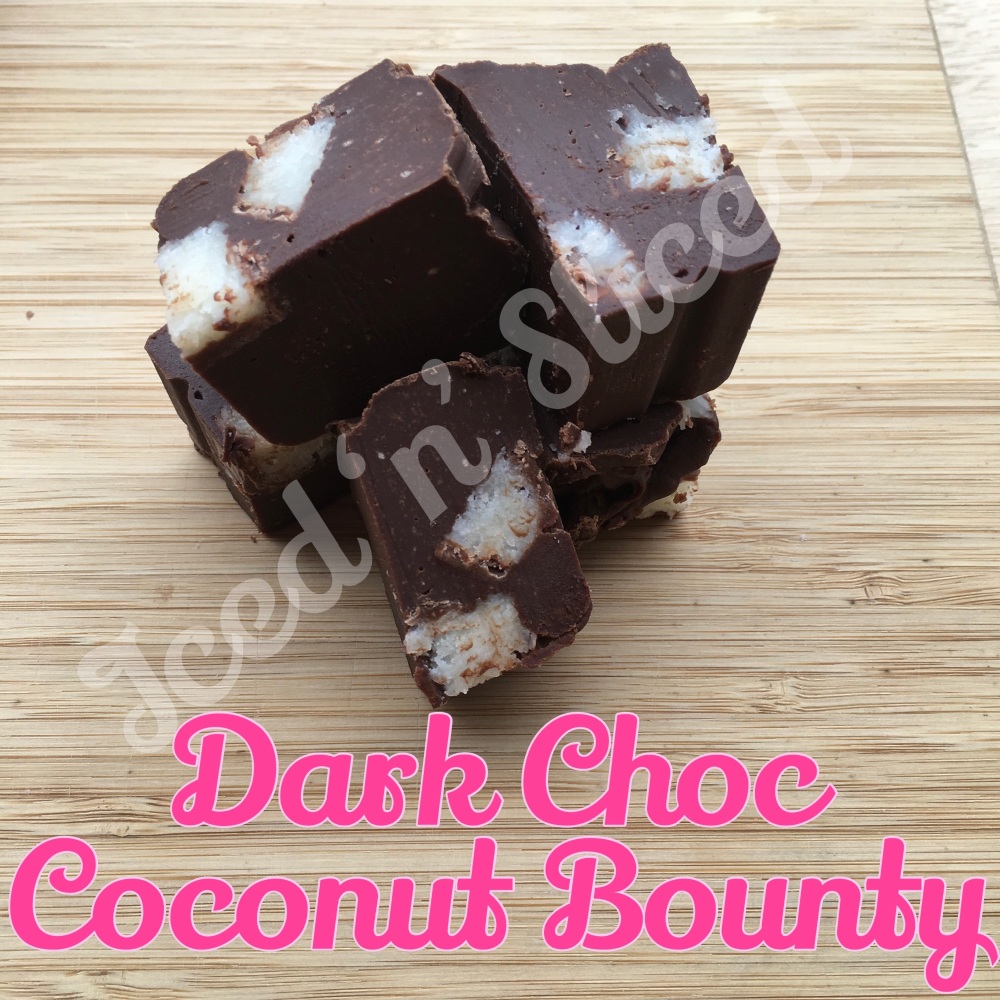 Dark Choc Coconut Bounty fudge pieces