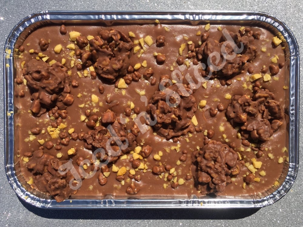 Crunchie fudge tray 