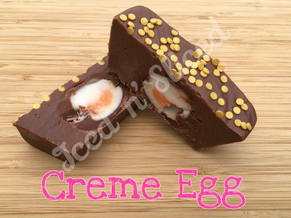 Creme Egg mini fudge loaf