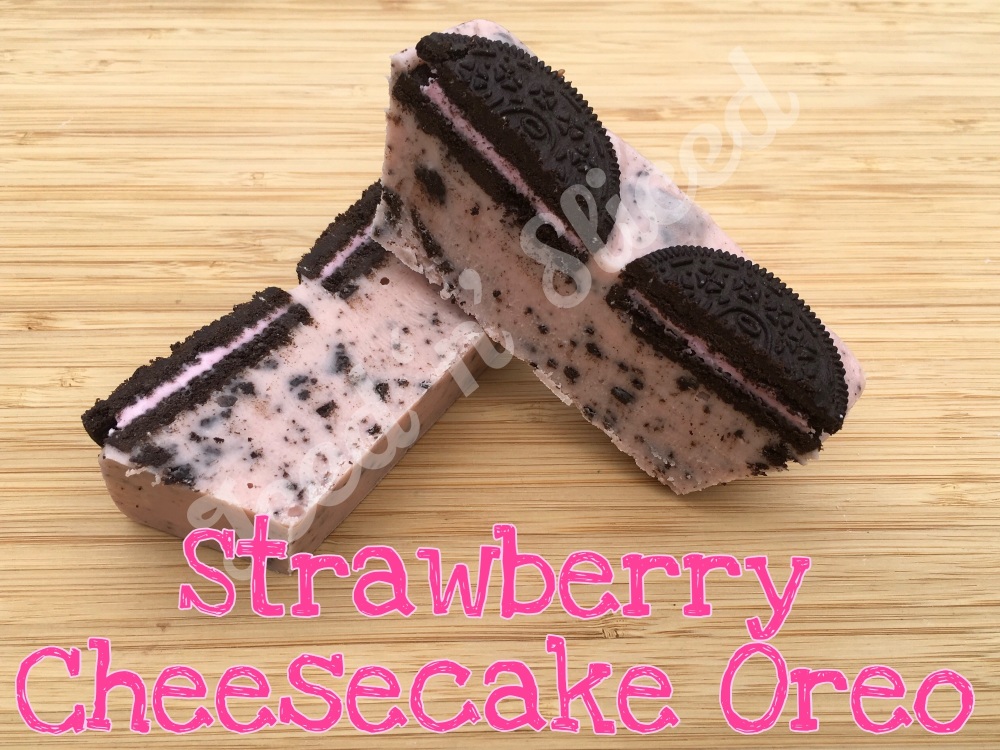 Strawberry Cheesecake Oreo mini fudge loaf