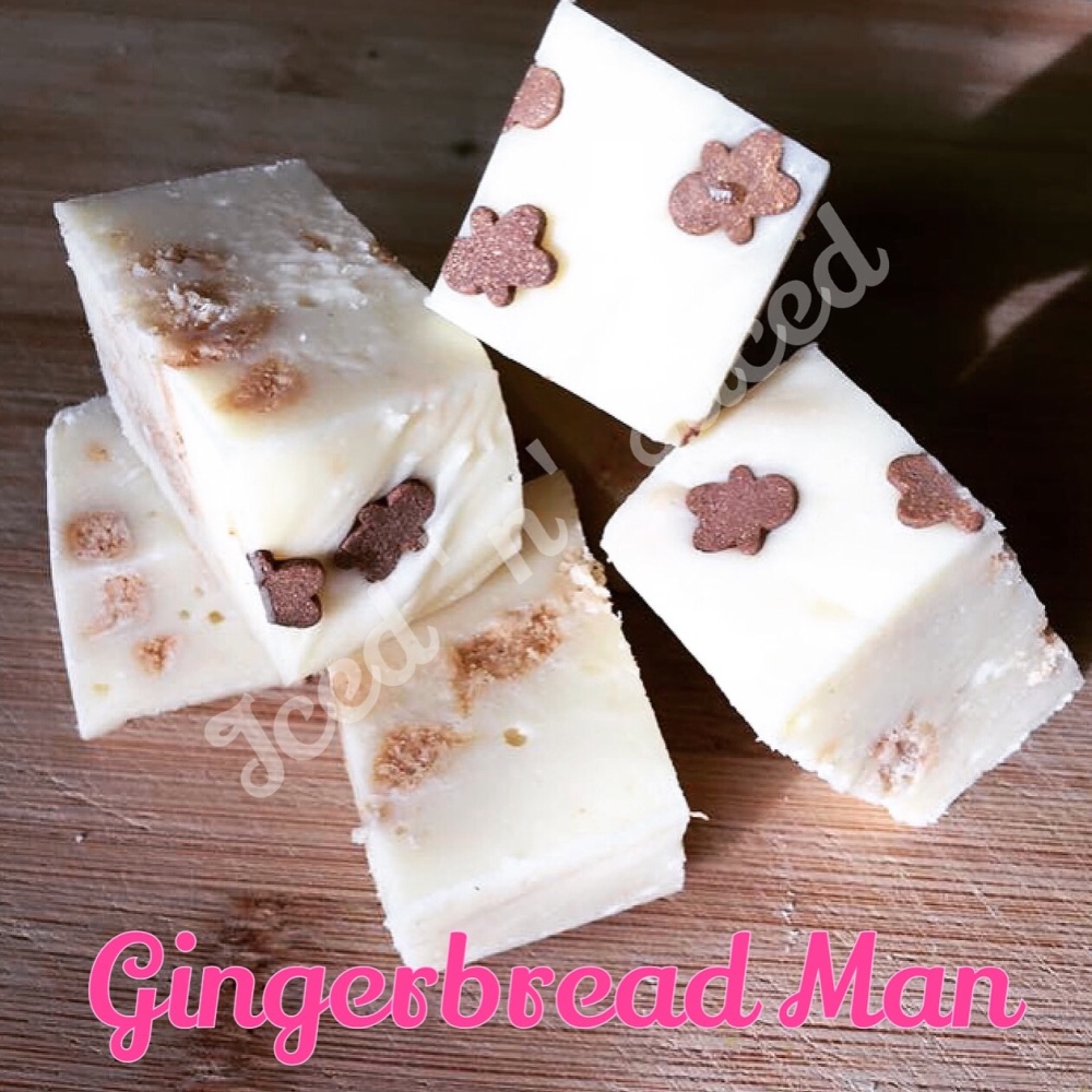 Gingerbread Man fudge pieces
