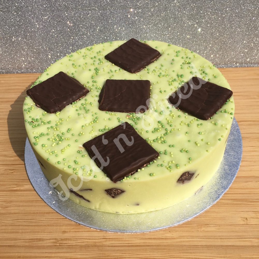 After Eight solid fudge cake