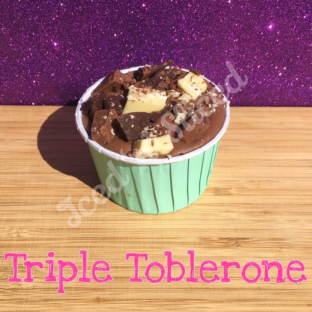 Triple Toblerone fudge cup