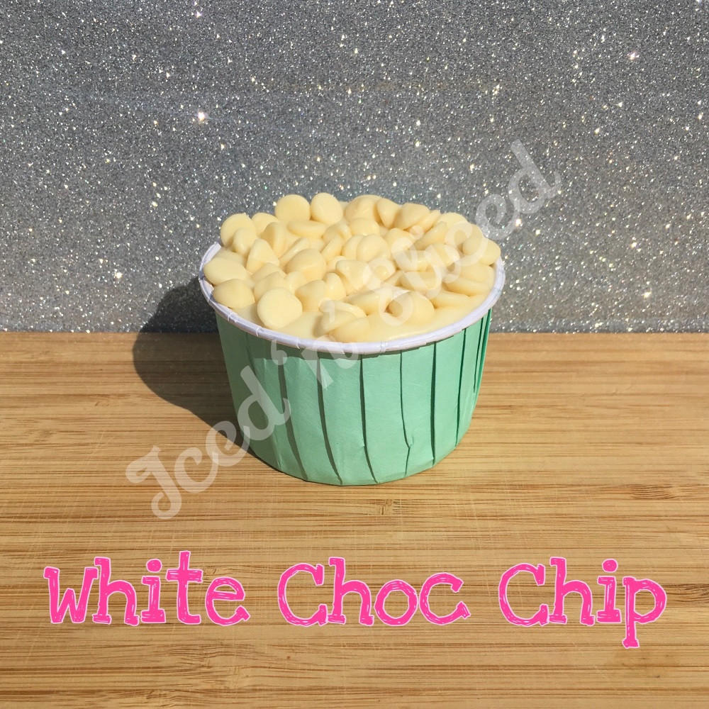 White Choc Chip fudge cup