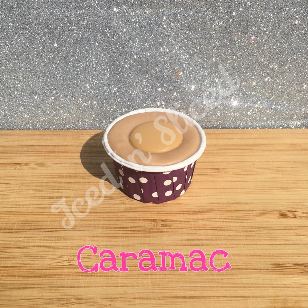 Caramac mini fudge cup 