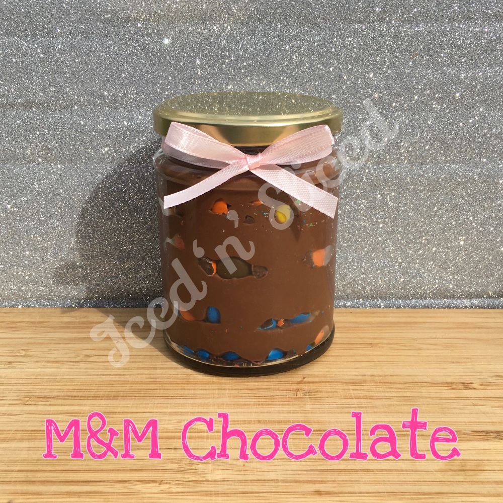 M&M Chocolate little pot of fudge