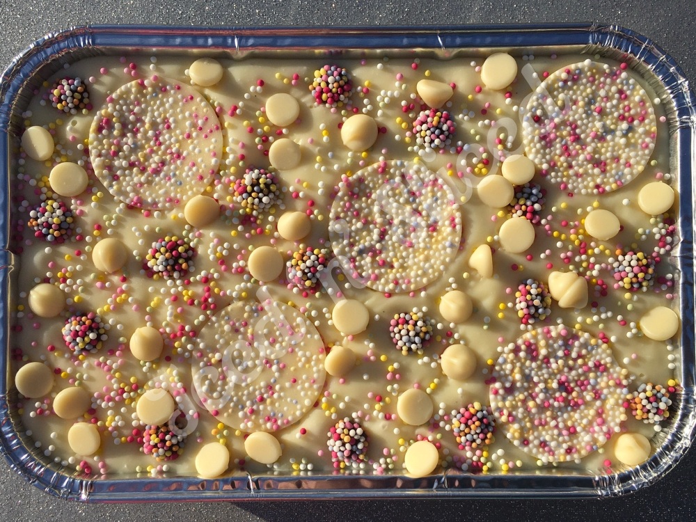 Vanilla Bean Sprinkles fudge tray