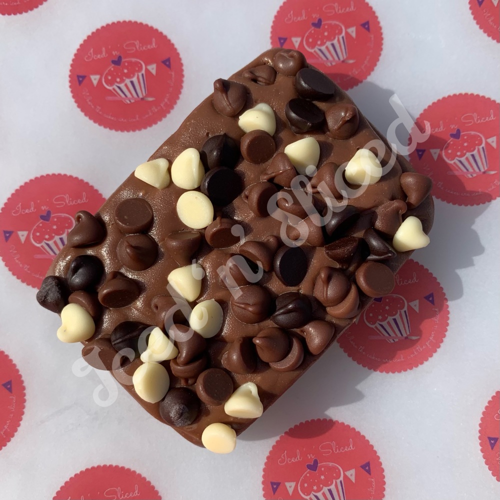 Triple Choc Chip Fudge Block