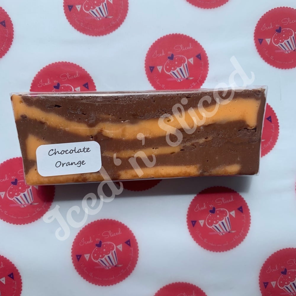 Chocolate Orange fudge block