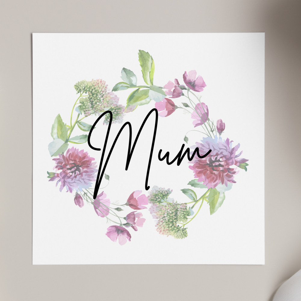 Mum in Flowers Card