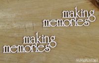 Words - Making Memories x 2 (4033)