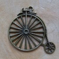 Steampunk Large Penny Farthing Charm (C100)