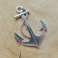 Large Silver Anchor Charm (C020)
