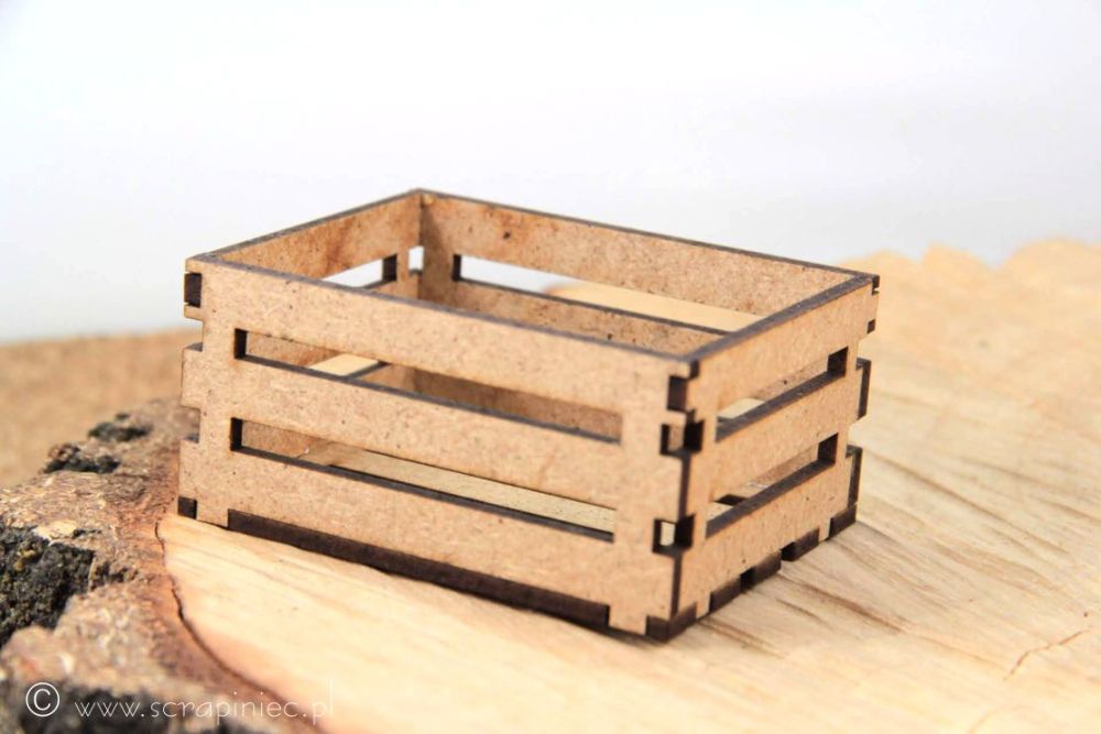 Scrapiniec MDF - Tiny Wooden MDF Crate (5348)
