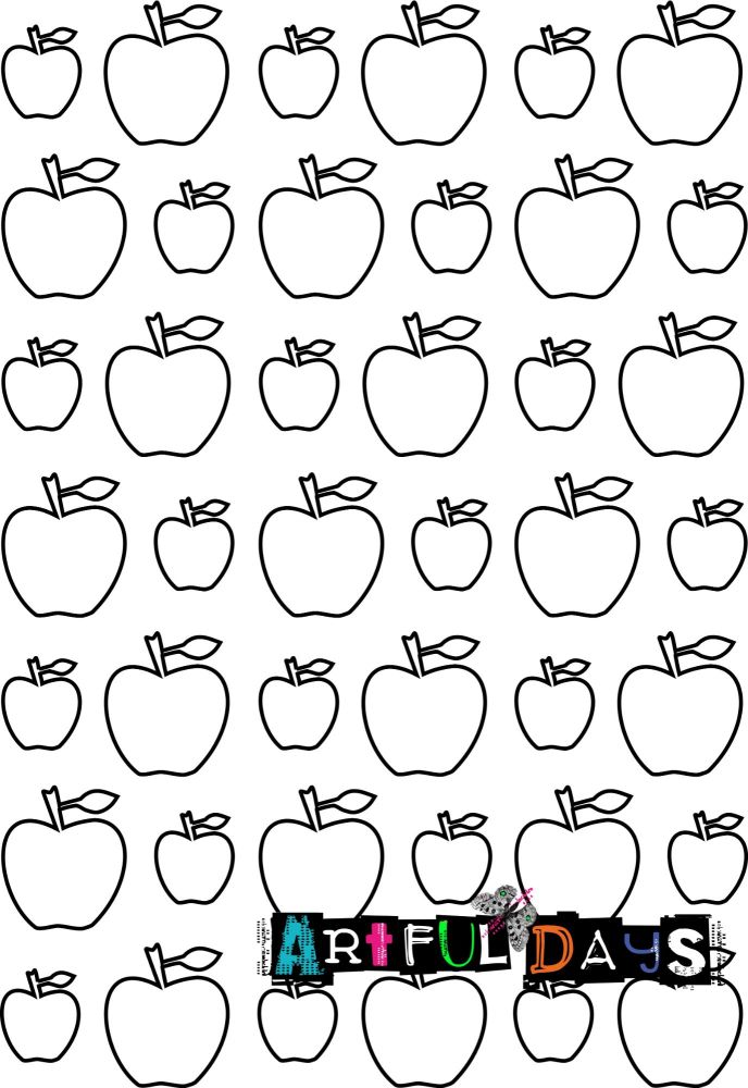 Artful Days A5 Stencils - Apples 