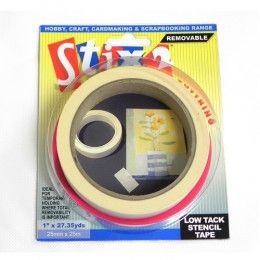 Stix 2 Low Tack Tape 25mm x 25m
