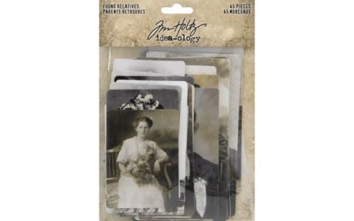 Idea-ology Tim Holtz Found Relatives (45pcs) (TH93798)