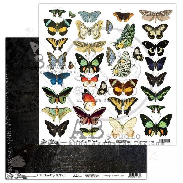 Elements - Scrapbooking Paper 12 x 12" - Butterfly Effect