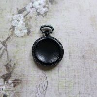 Black Pocket Watch Charms (C093)