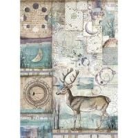 Stamperia Cosmos A4Rice Paper Cosmos Deer (DFSA4390)