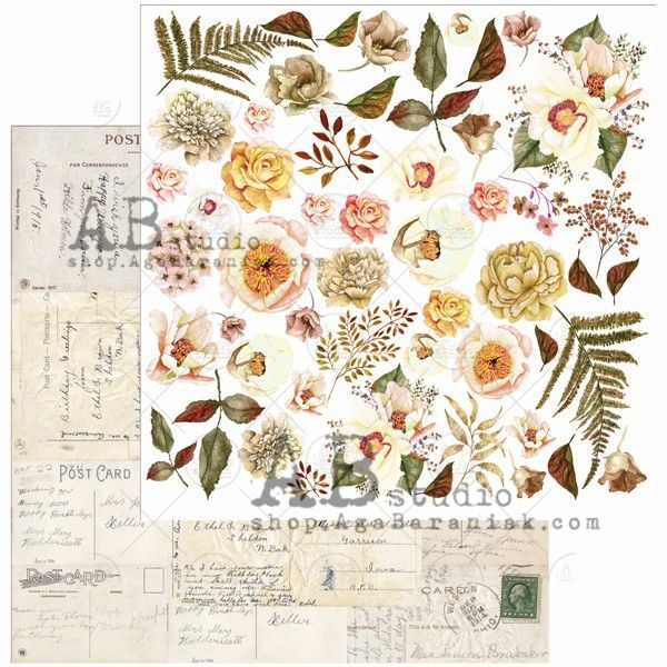Elements - Scrapbooking Paper 12 x 12" - Beautiful Things 