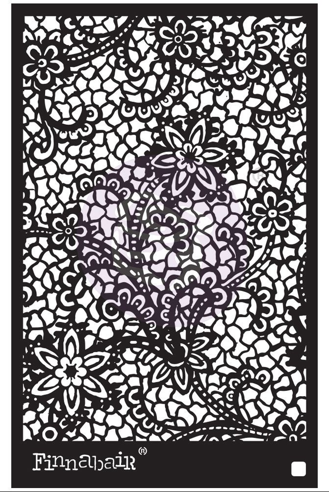 Finnabair Stencil - Floral Net 