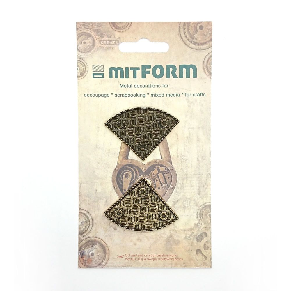 mitFORM Corners 4 Metal Embellishments (MITS019)