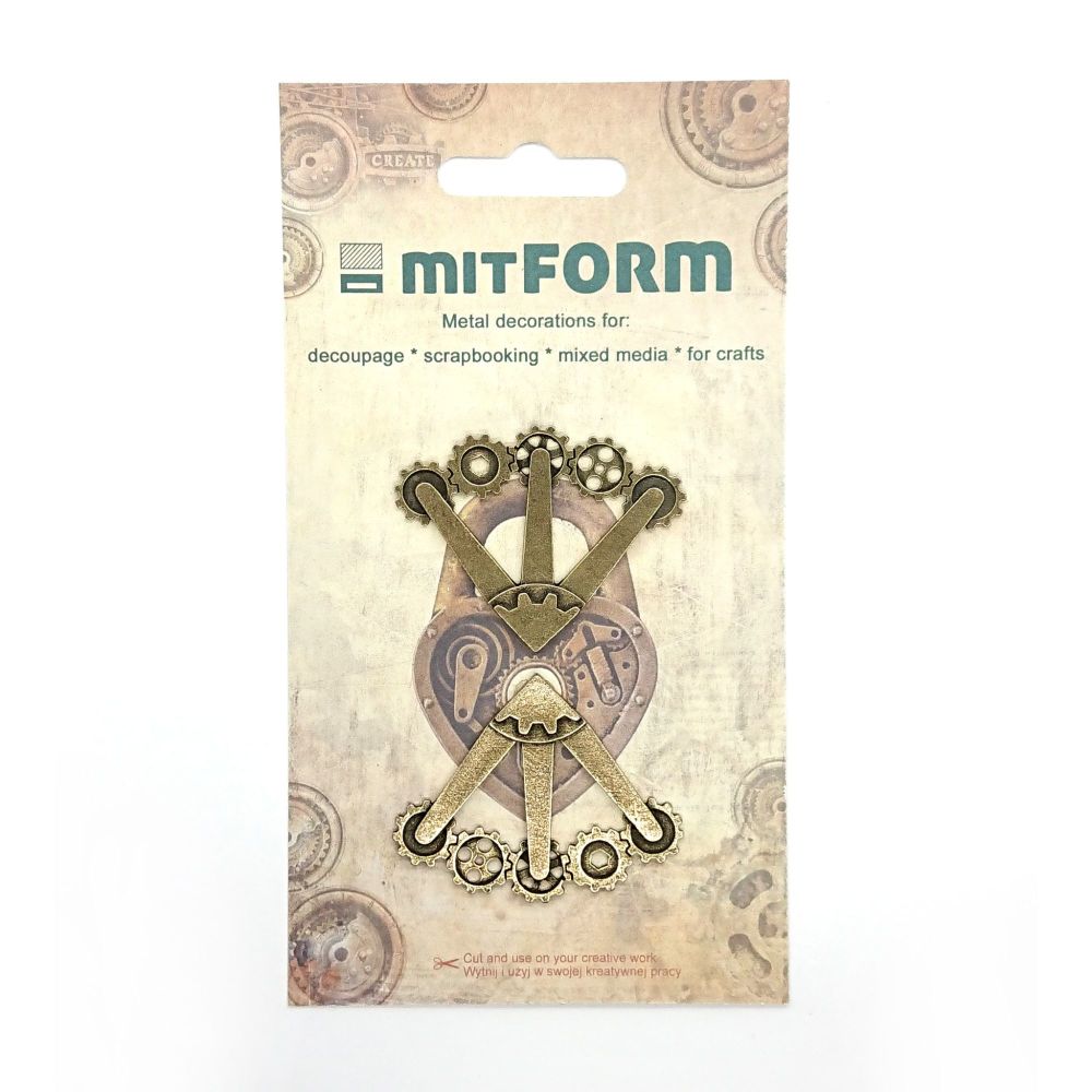 mitFORM Corners 5 Metal Embellishments (MITS020)