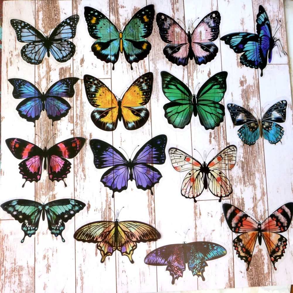 Large Butterfly Stickers (PA022)